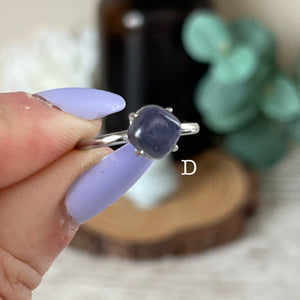 Diamond Iolite S925 Ring