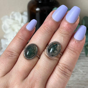 Rope Moss Agate S925 Ring