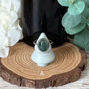 Rope Moss Agate S925 Ring