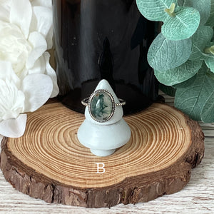 Rope Moss Agate S925 Ring