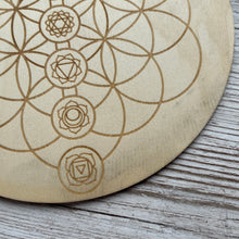 Load image into Gallery viewer, MISFIT: Etched Wood Plate - Chakras

