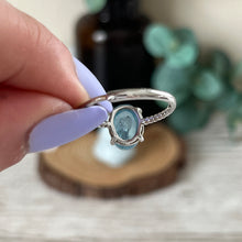 Load image into Gallery viewer, Aquamarine S925 Ring
