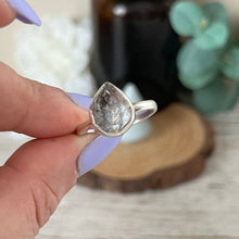 Load image into Gallery viewer, Drop Herkimer Diamond S925 Ring
