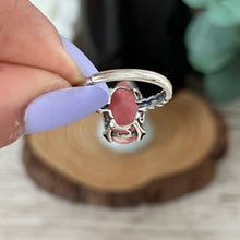 Load image into Gallery viewer, Hearts Rhodochrosite B S925 Ring
