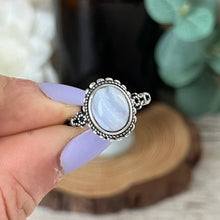 Load image into Gallery viewer, Rope Blue Lace Agate S925 Ring
