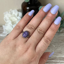 Load image into Gallery viewer, Art Deco Charoite S925 Ring
