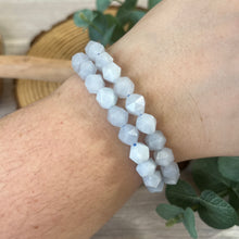 Load image into Gallery viewer, Aquamarine Faceted Bracelet
