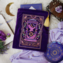Load image into Gallery viewer, LE Purple: &#39;Made of Stars&#39; Book &amp; Ipad Sleeve (2 Pocket)- The Quirky Cup Collective
