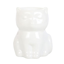 Load image into Gallery viewer, Shiny White Cat Oil Burner
