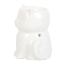 Load image into Gallery viewer, Shiny White Cat Oil Burner
