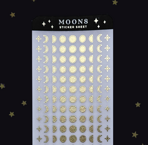 Moon Phases Planner Sticker Sheet - The Quirky Cup Collective