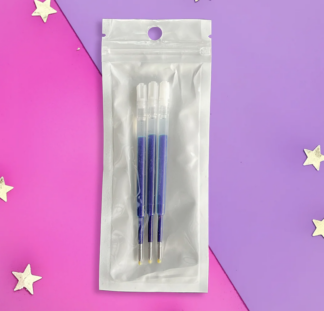 Pen Refill Blue: Pack of 3- The Quirky Cup Collective
