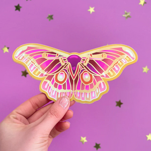 Euphoria Moth Sticker - The Quirky Cup Collective