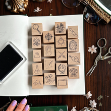 Load image into Gallery viewer, Book Genre Stamp Set - The Quirky Cup Collective
