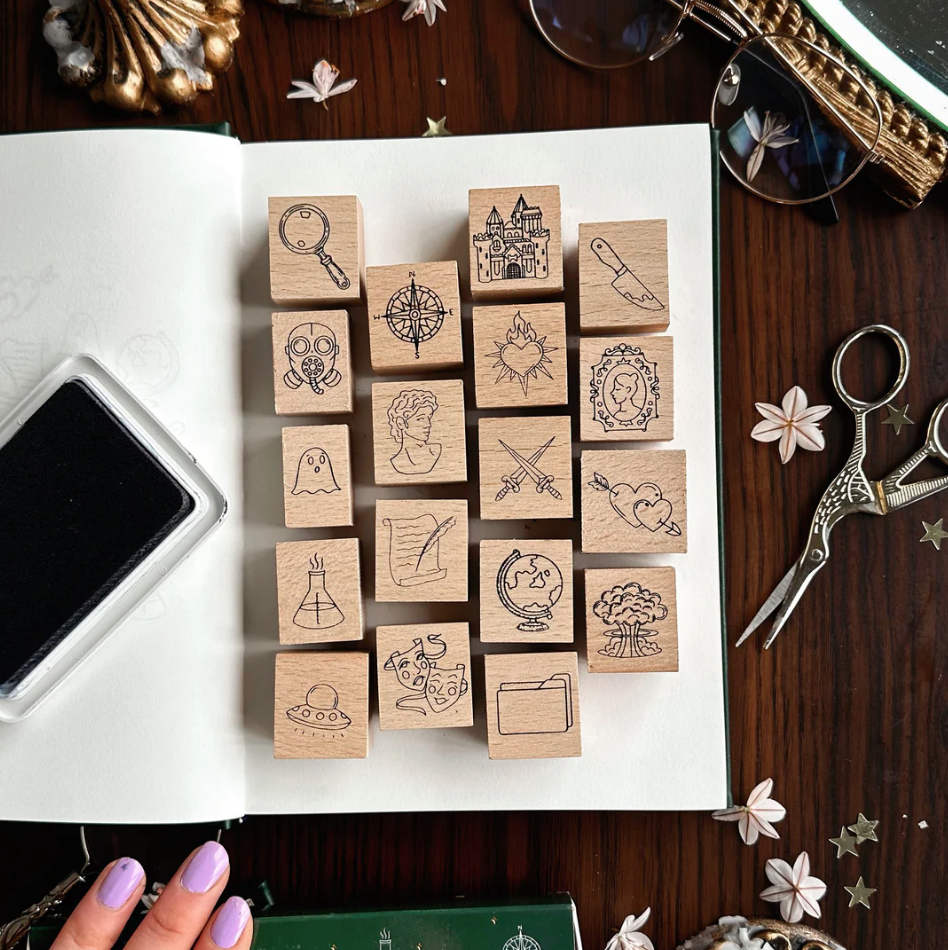 Book Genre Stamp Set - The Quirky Cup Collective