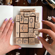 Load image into Gallery viewer, Fantasy &amp; Fiction Stamp Set - The Quirky Cup Collective
