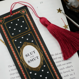 Black Sl*t for Smut Bookmark - The Quirky Cup Collective