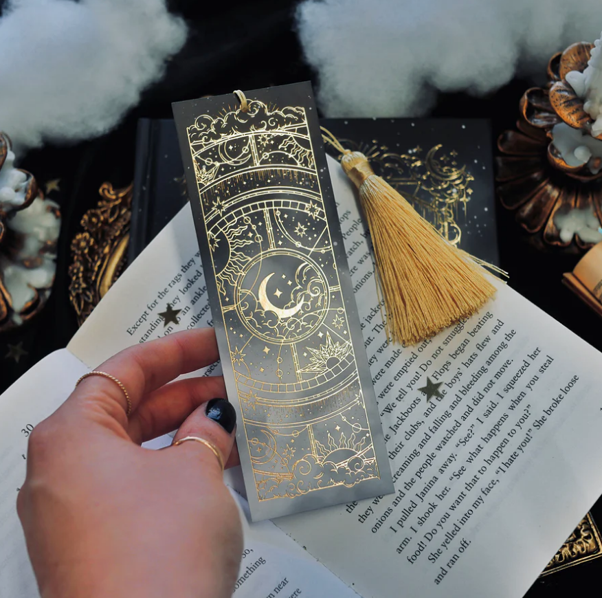 Otherworldly Bookmark Black - The Quirky Cup Collective