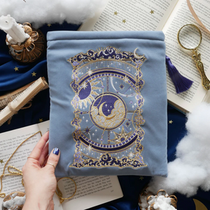 Blue Otherworldly Book & Ipad Sleeve (2 Pocket) - The Quirky Cup Collective