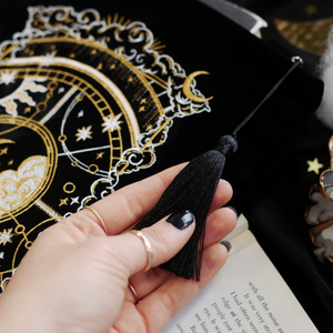 Black Otherworldly Book & Ipad Sleeve (2 Pocket) - The Quirky Cup Collective