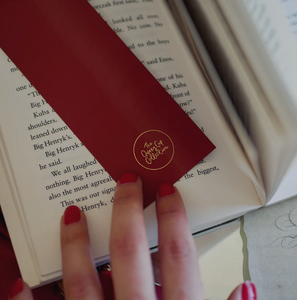 Once upon a Time Crimson Bookmark - The Quirky Cup Collective