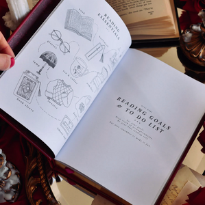 Reading Journal Crimson- The Quirky Cup Collective