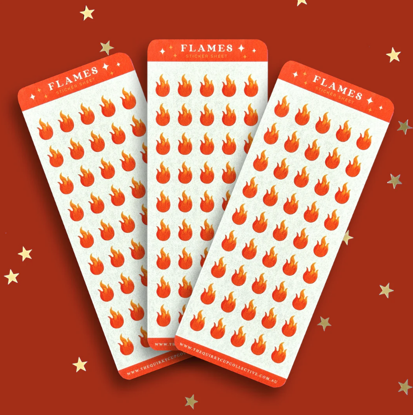 Fire Rating Sticker Sheet - The Quirky Cup Collective