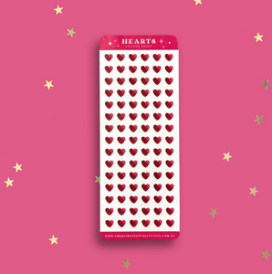 Heart Rating Sticker Sheet - The Quirky Cup Collective