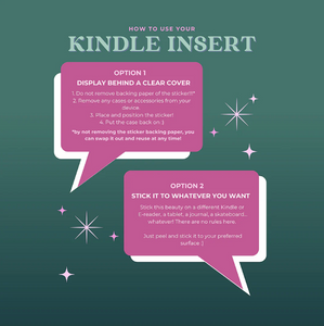 Kindle Sticker Insert - La Lune - The Quirky Cup Collective