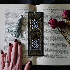 Literati Black Bookmark - The Quirky Cup Collective