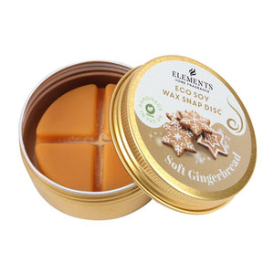 Soy Wax Melt Snap Disc: Soft Gingerbread