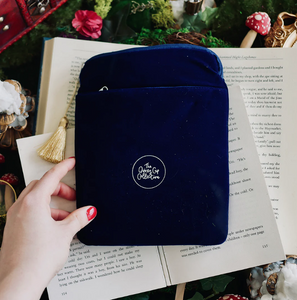 Wonderland Blue Kindle & E-Reader Sleeve - The Quirky Cup Collective