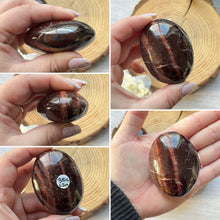 Load image into Gallery viewer, Red Tiger&#39;s Eye (OxEye) Palmstone
