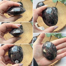 Load image into Gallery viewer, Arfvedsonite Garnet Palmstone
