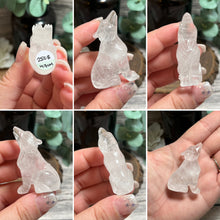 Load image into Gallery viewer, Clear Quartz Wolf
