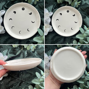 Round Moon Phase Ceramic Dish