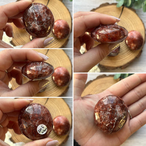 Fire Quartz Palmstone