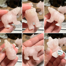 Load image into Gallery viewer, Handcarved Rose Quartz Bear
