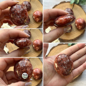 Fire Quartz Palmstone