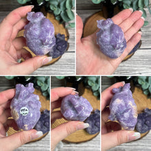 Load image into Gallery viewer, Lepidolite Large Anatomical Heart
