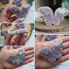Load image into Gallery viewer, Amethyst Druzy Butterfly
