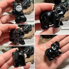 Load image into Gallery viewer, Black Obsidian Elephant
