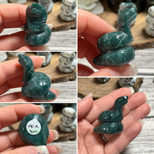 Load image into Gallery viewer, Moss/Tree Agate Cobra Snake
