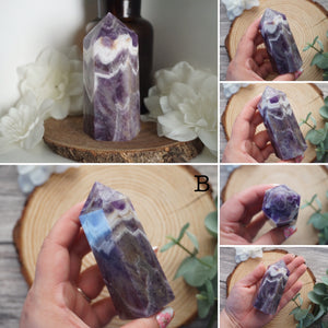 Chevron Amethyst Large Tower