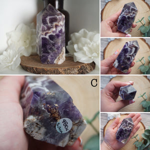 Chevron Amethyst Large Tower