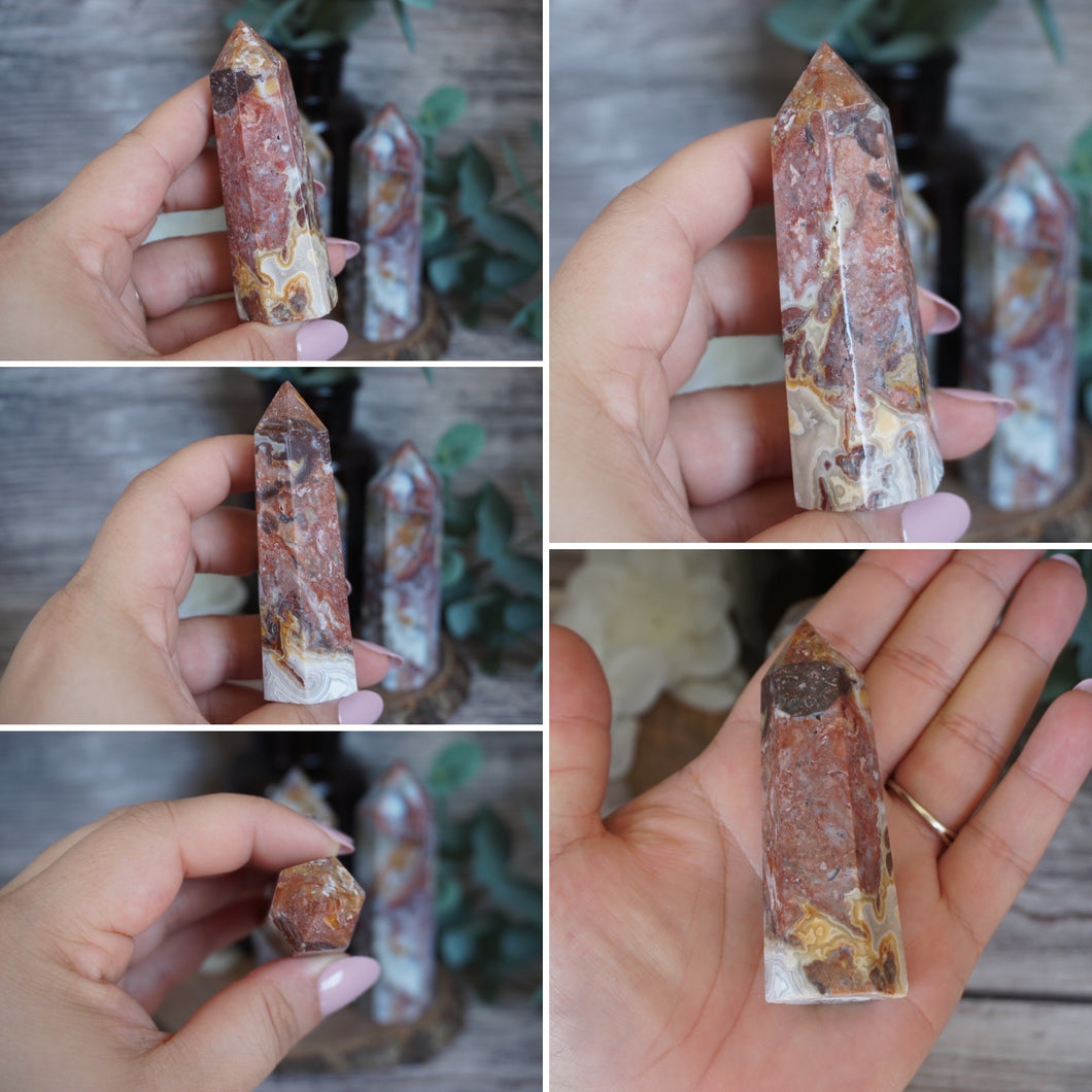 Crazy Lace Agate Tower