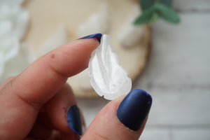 Mini Clear Quartz Feather Carving