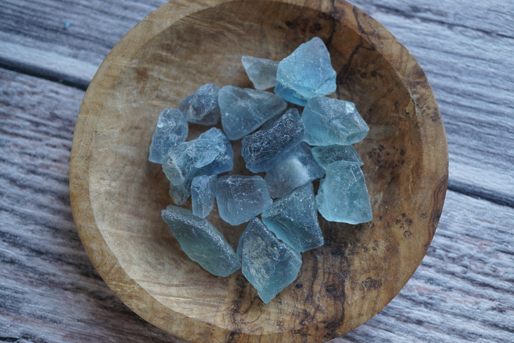 Raw Blue Fluorite Chips (50g)