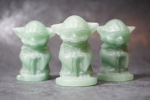 Load image into Gallery viewer, Handcarved Green Aventurine Wise Yoda
