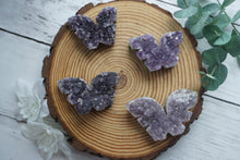 Load image into Gallery viewer, Amethyst Druzy Butterfly
